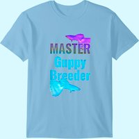 T-shirt Master Guppy Breeder Aquarium Fish pour hommes