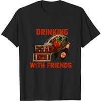 T-shirt Oscar Fish Cichlid Beer Drinking Friend pour hommes — T-shirts pour hommes