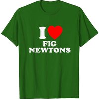 T-shirt Fig Newtons Love Heart pour hommes - Noir