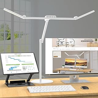 Micomlan LED Desk Lamp with Atmosphere Lighting and Swing Arm