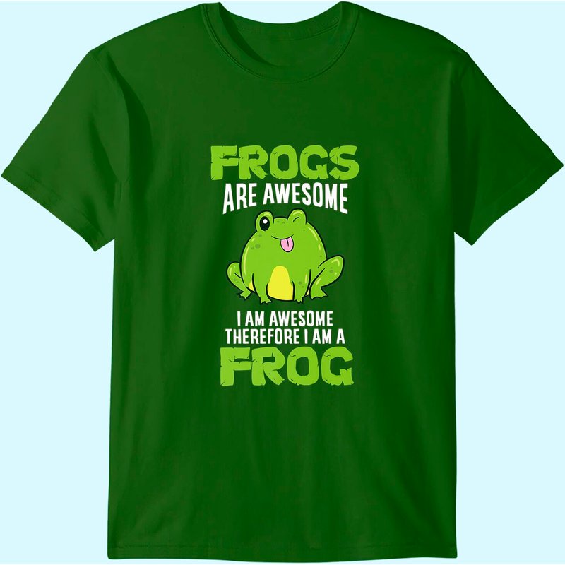 T-shirt Frogs Are Awesome I'm Awesome Therefore I Am A Frog pour hommes — T-shirts pour hommes