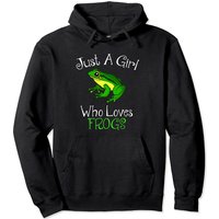 Just A Girl Who Loves Frogs Pullover Hoodie for Unisex — Mens Hoodies