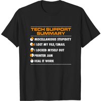 T-shirt Tech Support Summary pour hommes — T-shirts pour hommes