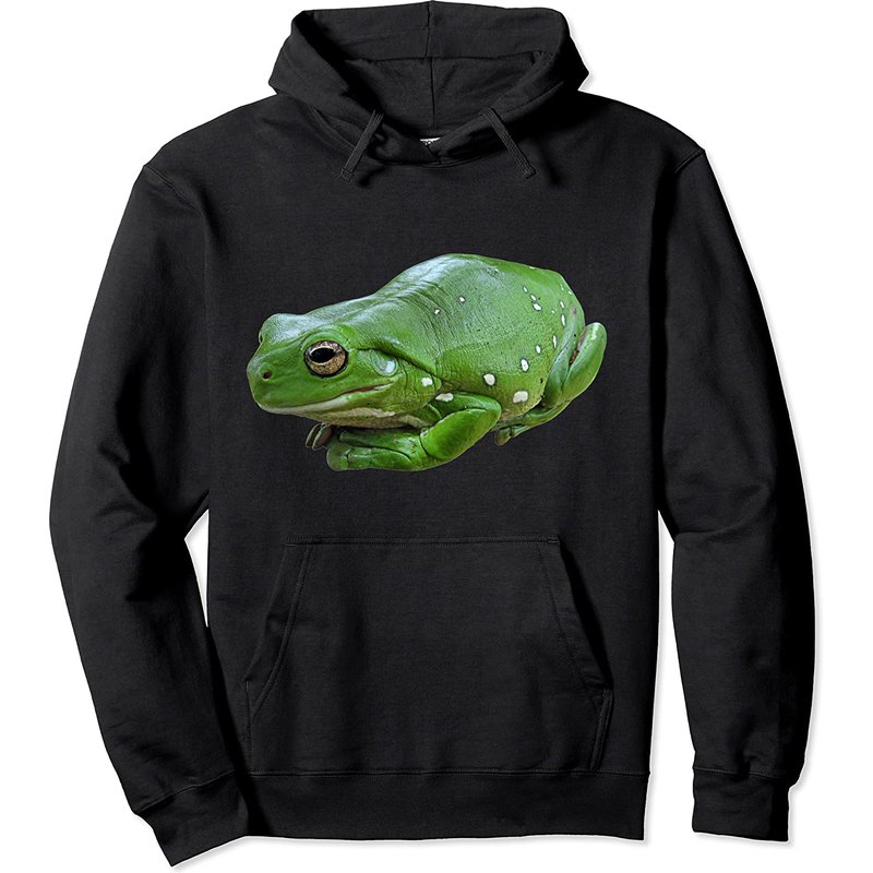 Tree Frog White's Tree Frog Amphibian Pullover Hoodie — Mens Hoodies