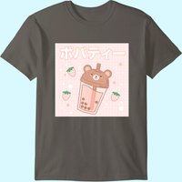 T-shirt pour hommes Bubble Milk Tea Boba Bear — T-shirts pour hommes