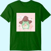 T-shirt Kawaii Sorcier Grenouille Cotttagecore pour hommes
