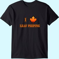 T-shirt I Love Leaf Peeping avec Feuille d'Érable pour Hommes