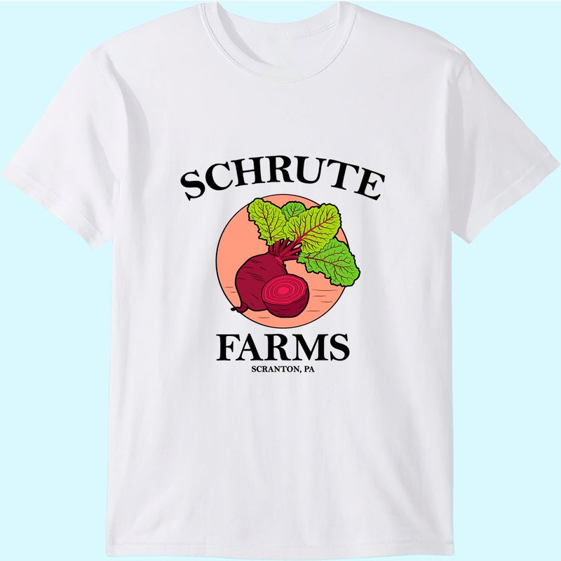 Schrute Farms Beets Office Parody T-Shirt for Men — Mens T Shirts