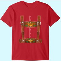 T-Shirt Costume d'Halloween Lederhosen Oktoberfest pour Hommes