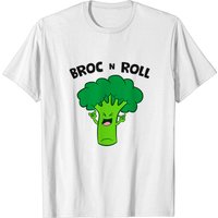 Broc N Roll Vegetable Broccoli Pun Rock N' Roll T-Shirt for Men