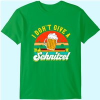 I Don't Give A Schnitzel Lederhosen Oktoberfest T Shirt for Men