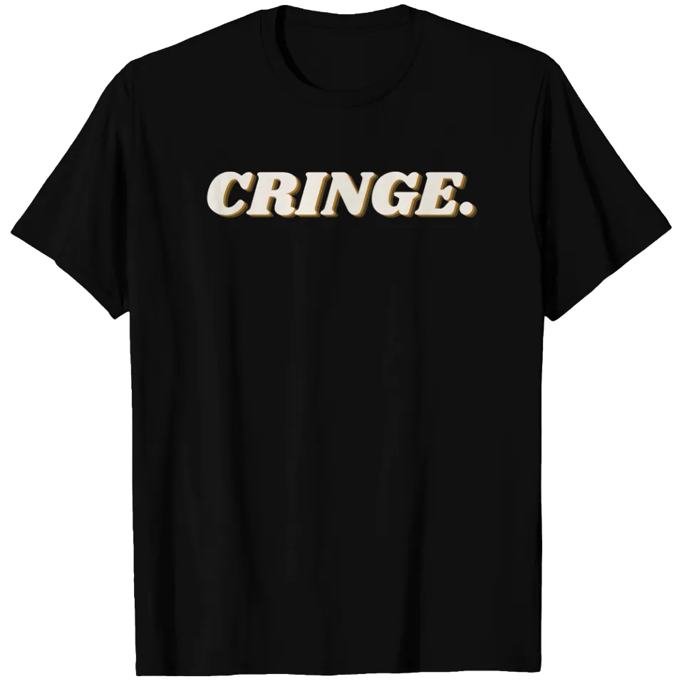 T-shirt I Am Cringe pour hommes en noir — T-shirts pour hommes
