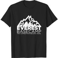 Everest Basecamp T Shirt for Men in Black