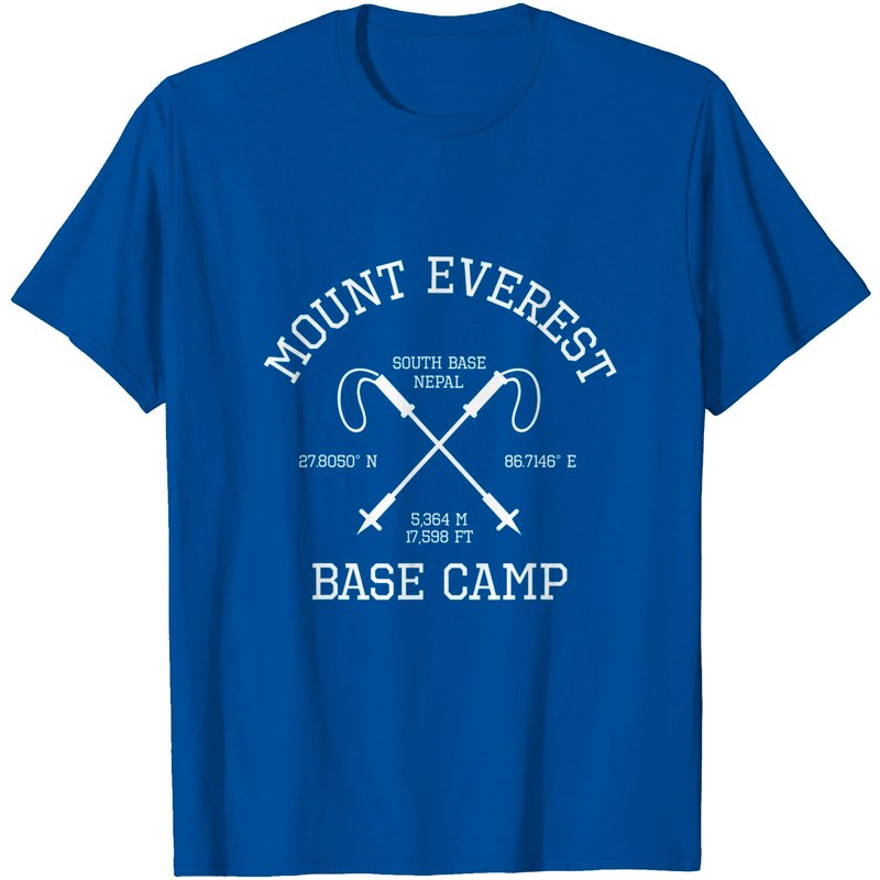 T-Shirt pour Hommes Climbed Base Camp Mont Everest Hike — T-shirts pour hommes