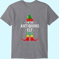 T-shirt de Noël assorti pour hommes, l'elfe antiquaire — T-shirts pour hommes