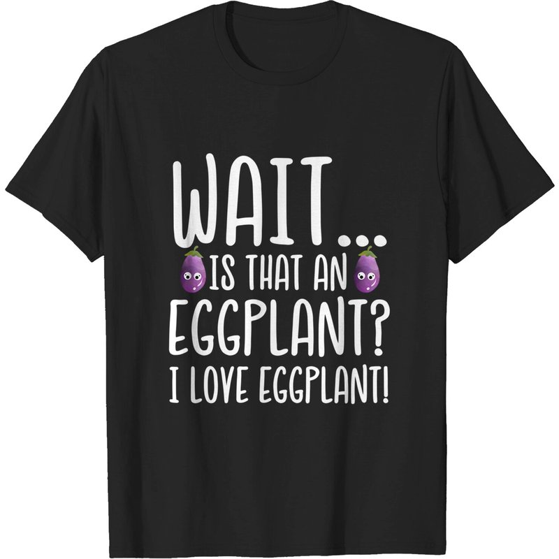 T-shirt pour hommes Eggplant Lover - Noir — T-shirts pour hommes