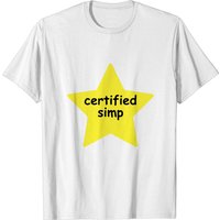 T-shirt Certifié Simp Star pour hommes en noir — T-shirts pour hommes