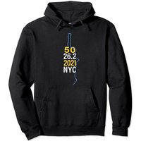 New York 2021 Marathon 50th Pullover Hoodie — Mens Hoodies