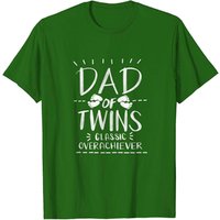 Dad Of Twins Classic Overachiever T-Shirt for Men — Mens T Shirts