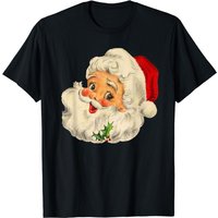 T-shirt Cool Vintage Noël Visage du Père Noël pour Hommes — T-shirts pour hommes
