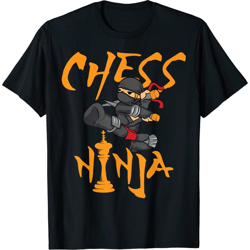 Funny Chess Ninja T-Shirt for Men — Mens T Shirts