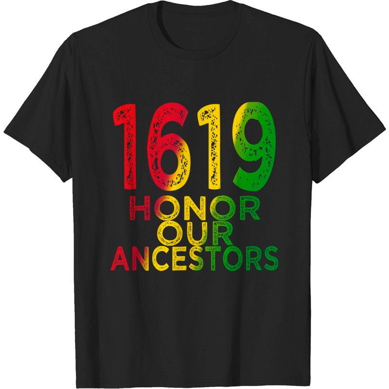 T-shirt 1619 Our Ancestors Project Mois de l'Histoire des Noirs Kwanzaa — T-shirts pour hommes