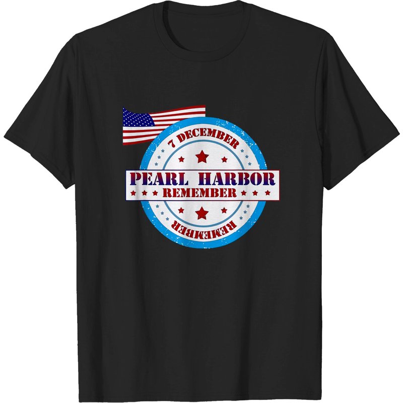 Pearl Harbor Remembrance Day Logo T-Shirt for Men — Mens T Shirts