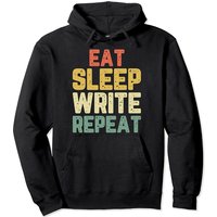 Eat Sleep Write Repeat Pullover Hoodie for Unisex — Mens Hoodies