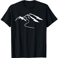 T-shirt Mountains With Snow pour hommes - Noir — T-shirts pour hommes