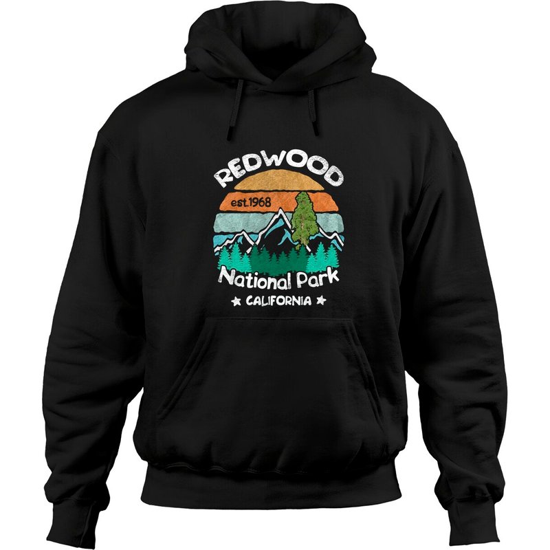 Redwood California US National Park Pullover Hoodie