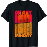 T-shirt Vintage On Any Sunday pour hommes en noir — T-shirts pour hommes