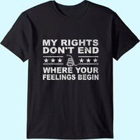 Mon Droit Ne Prend Pas Fin Où Vos Sentiments Commencent T-shirt Gadsden — T-shirts pour hommes
