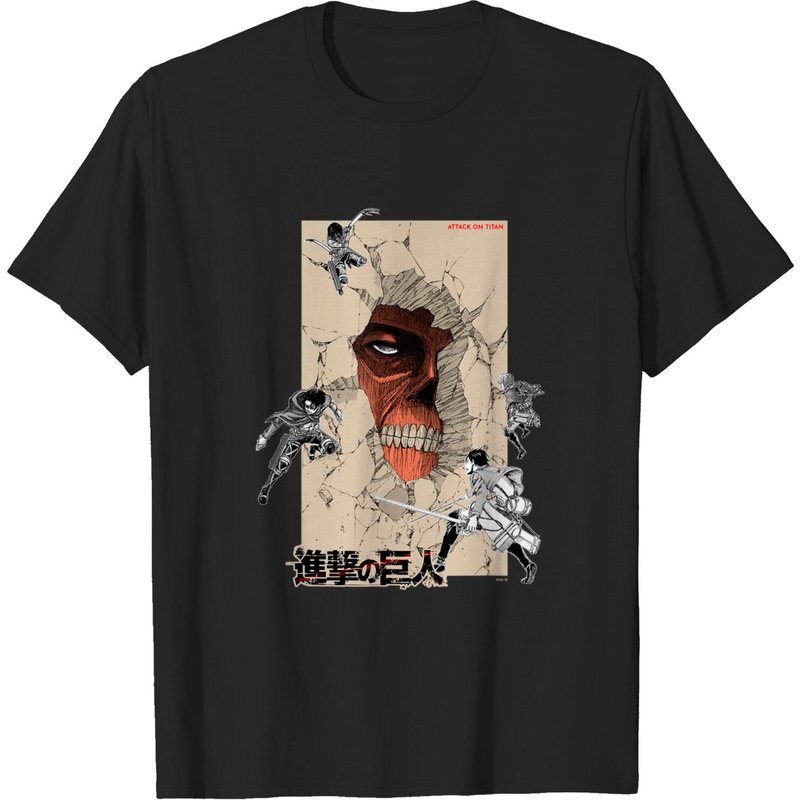 T-Shirt Commemoration de la Complétion In the Wall Attack on Titan — T-shirts pour hommes