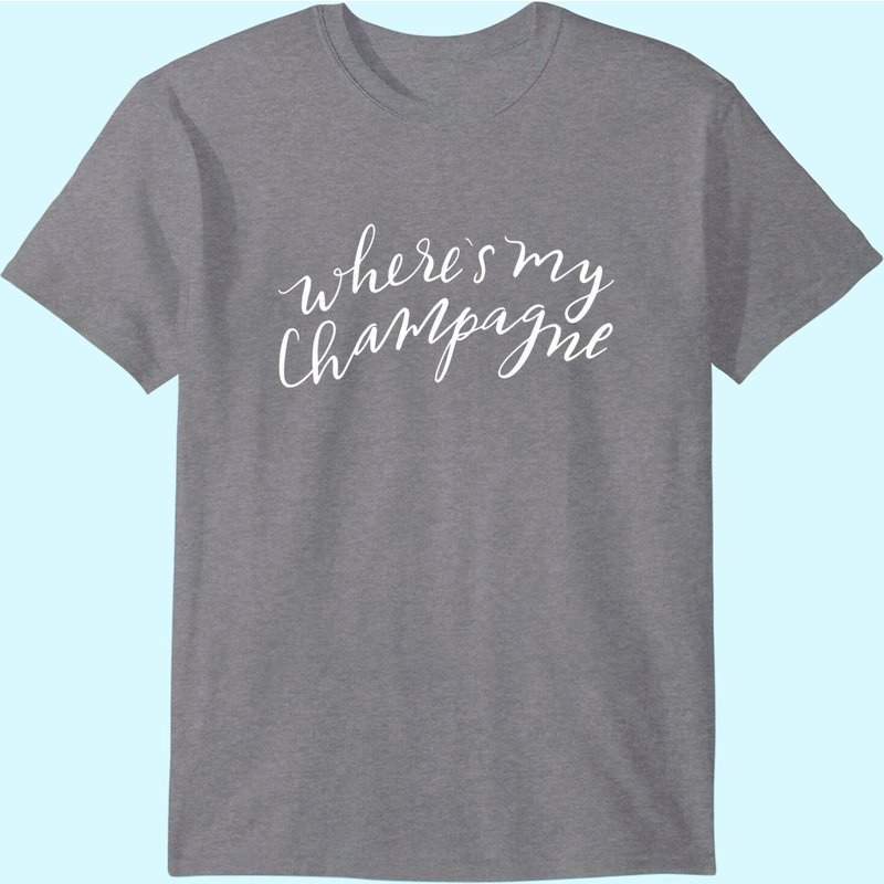 T-Shirt Où est mon Champagne pour hommes — T-shirts pour hommes
