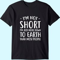 T-shirt Short People I'm Not Short pour hommes - Noir