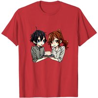 T-Shirt Anime Horimiya pour hommes en noir — T-shirts pour hommes