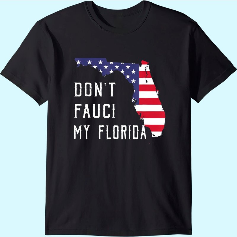 T-shirt vintage Don't Fauci My Florida Flag pour hommes — T-shirts pour hommes