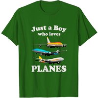 Just A Boy Who Loves Planes T-Shirt for Men