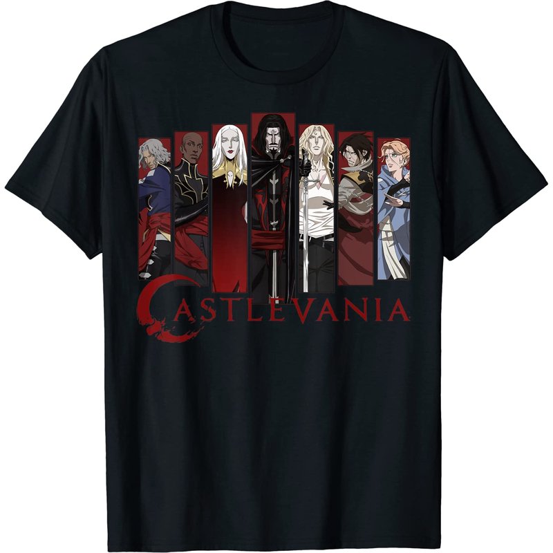 Castlevania Character Panels T-shirt — T-shirts pour hommes