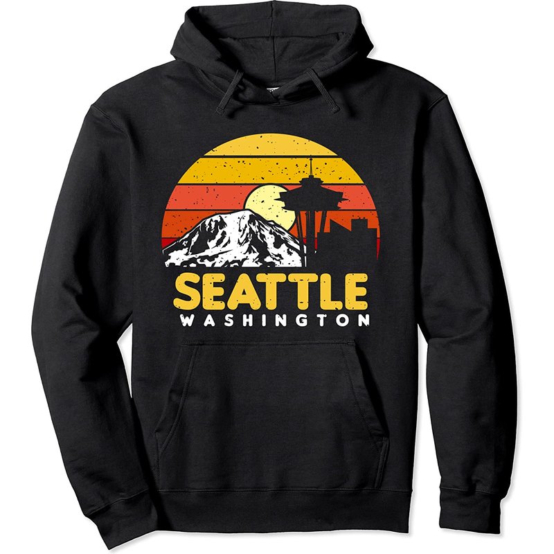 Seattle Washington Pnw Vacation Souvenir Hoodie — Sweats à capuche pour hommes