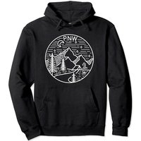 Pnw Pacific Northwest Washington Oregon Mountains Hoodie — Sweats à capuche pour hommes