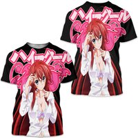 Rias Gremory High School DxD Men's 3D Full Print Short Sleeve T-Shirt