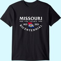 T-Shirt Bicentenaire du Missouri pour Hommes en Noir — T-shirts pour hommes