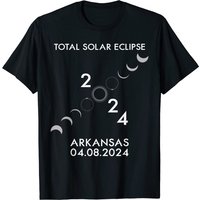 T-shirt America Totality 04.08.24 Éclipse solaire totale 2024 Arkansas — T-shirts pour hommes
