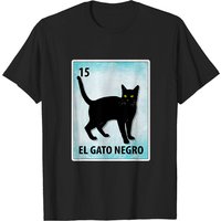 T-shirt El Gato Negro Mexican Black Cat Cards pour hommes — T-shirts pour hommes