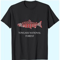 T-shirt Coho Salmon de la Forêt Nationale de Tongass pour hommes
