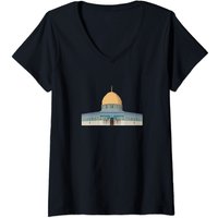 T-Shirt Aqsa Dome Of The Rock Shahada Islamique pour Hommes