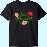 T-shirt Just Maui'd pour hommes en noir