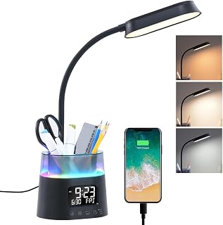WILIT LED Kids Desk Lamp with Dimmable Light and USB Charging — Led Desk Lamp