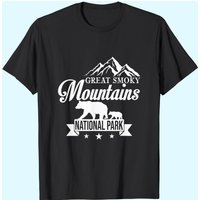 T-shirt Vintage Ours Noirs du Parc National des Great Smoky Mountains — T-shirts pour hommes